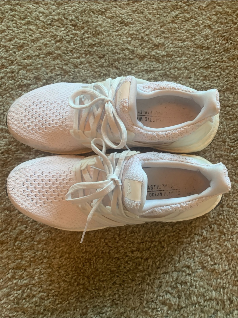 adidas Women’s Ultra Boost Running Sneakers - White - Picture 3 of 6